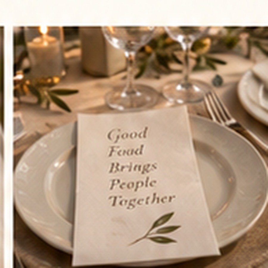 Refined wedding table setting